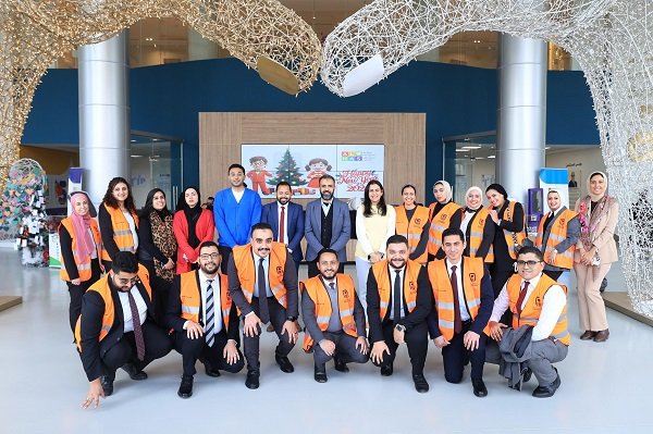 احتفالات البنك الاهلى بالعام الجديد بمستشفى الناس