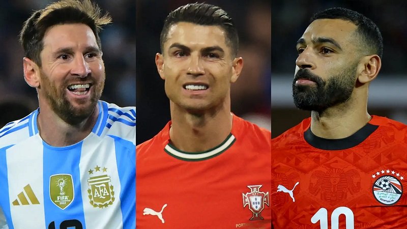 رونالدو وميسي وصلاح