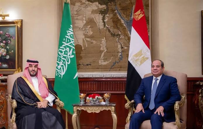 لقاء السيسي ومحمد بن سلمان